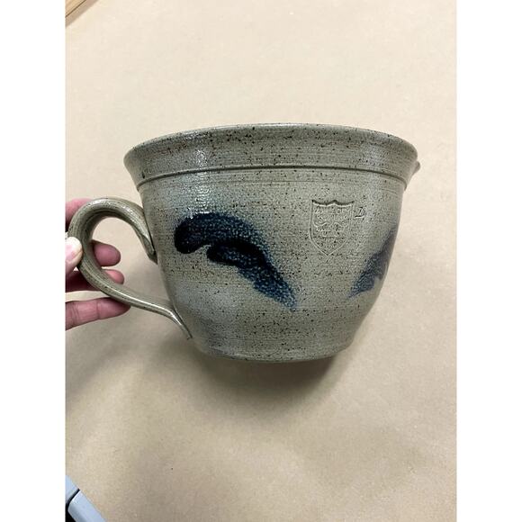 Vintage Maple City Pottery Salt Glazed Batter Bowl 1987 - Picture 3 of 11